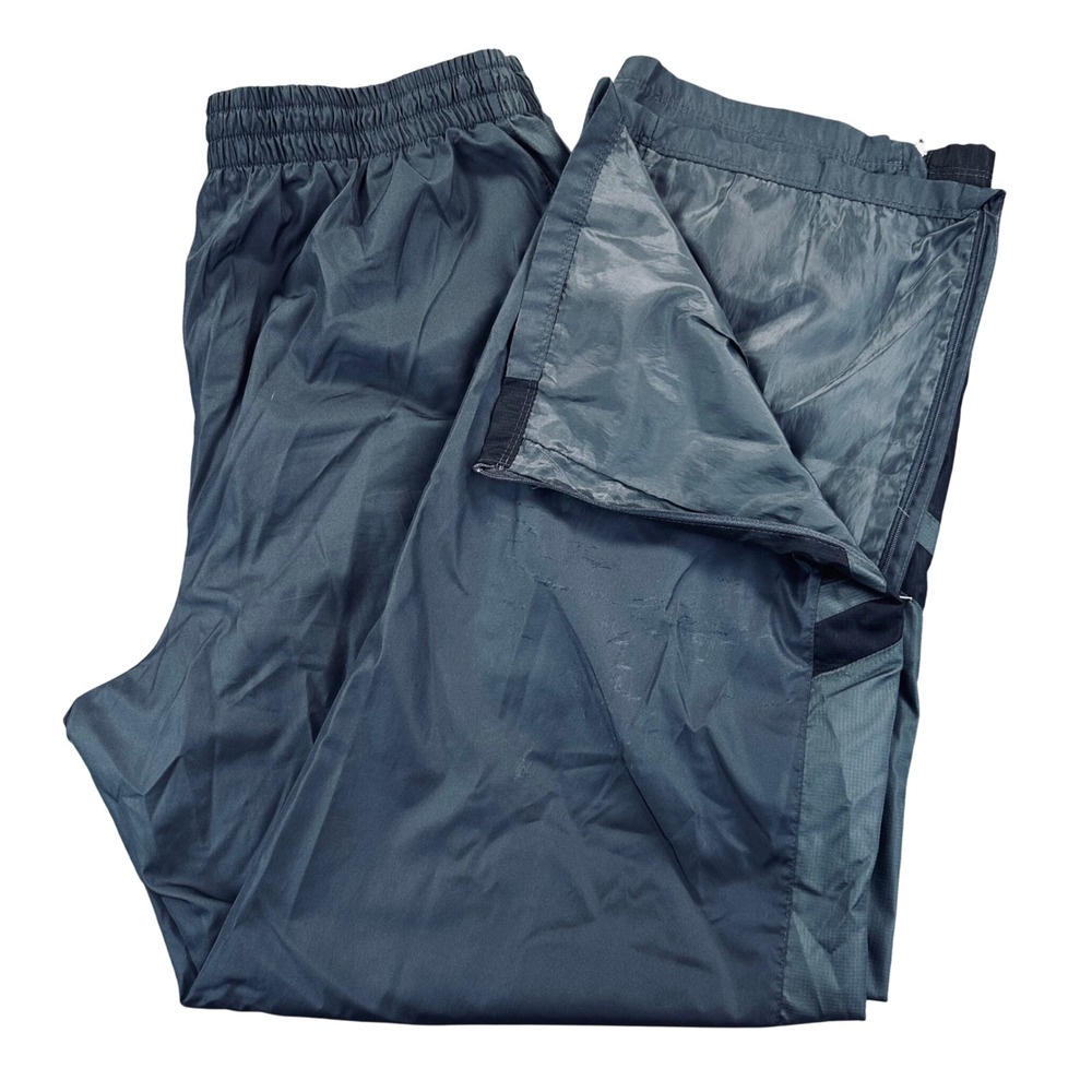 Starter Track Pants Mesh Lined Ankle Zip Athletic Mens L Black Wind Breakers VTG